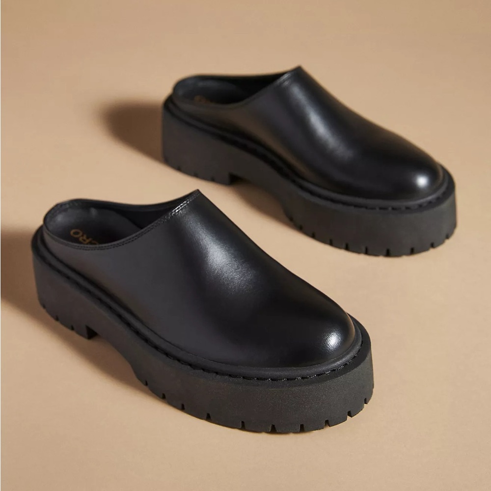 Pilcro Chunky Clogs Black 8-8.5 39